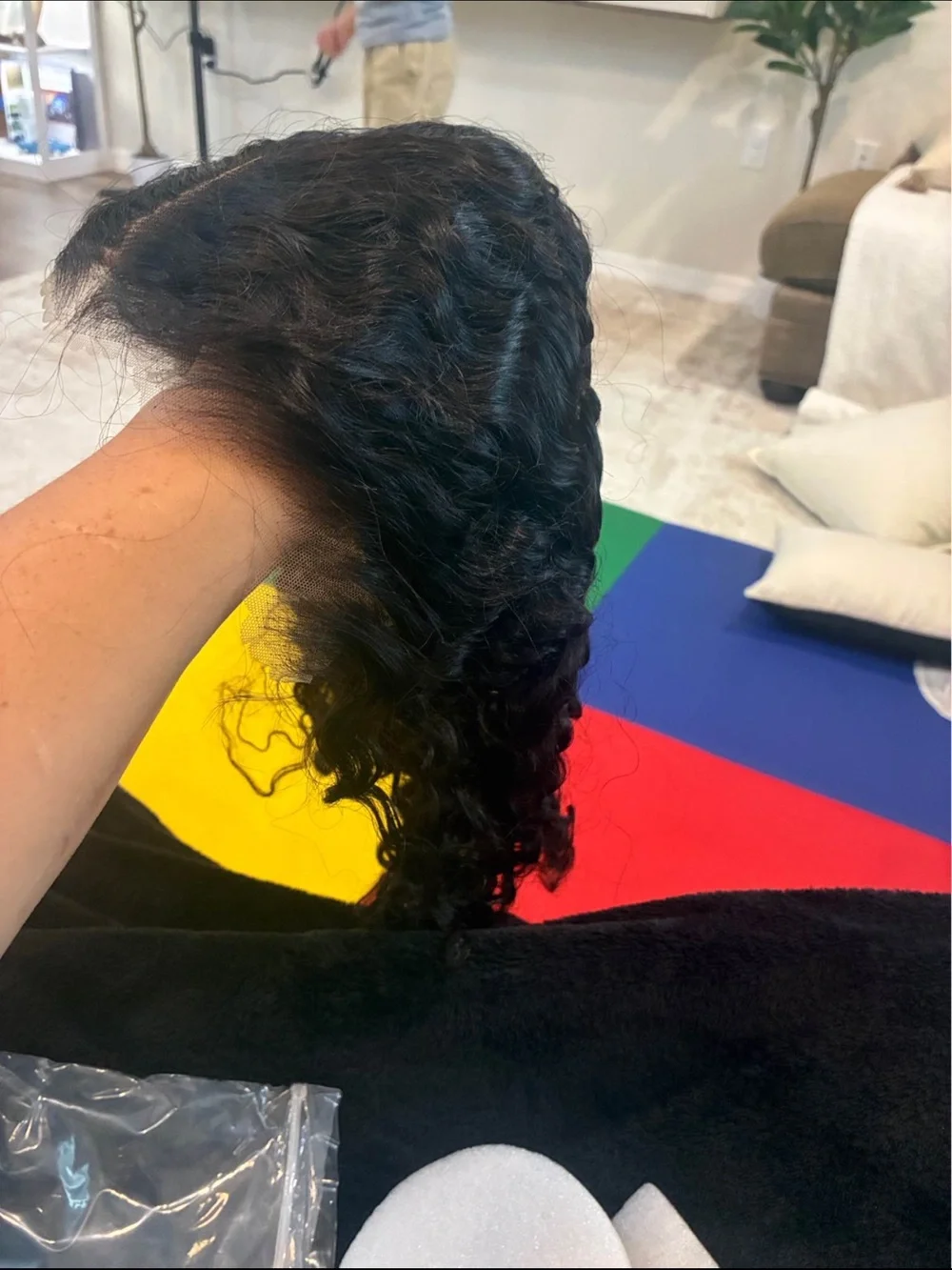 Moda Burmese Curly 13x6 Full Lace Wig - Natural Black